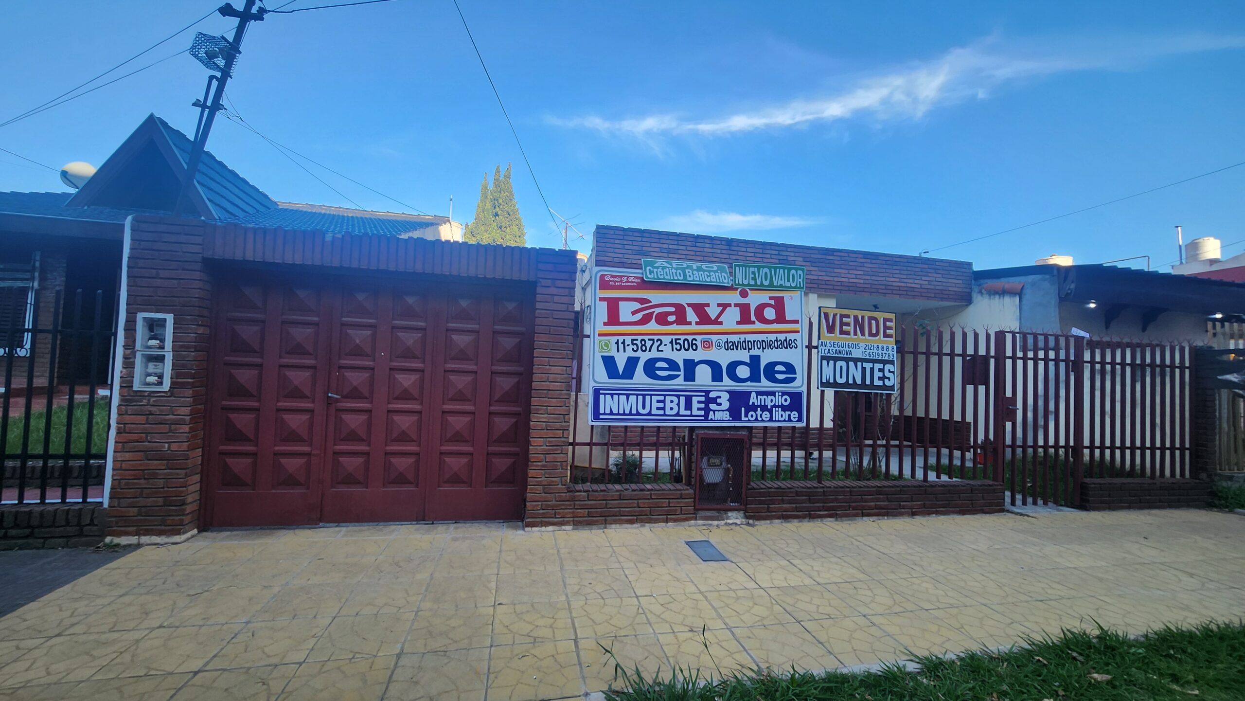 VIVIENDA 3 AMB. C/ TERRENO LIBRE